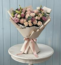 Букет цветов из:  Розы и Лизиантусы #REPLACE_PRED# Горноуральский