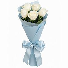 Букет 5 Белых роз Проуд #REPLACE_PRED# Горноуральский