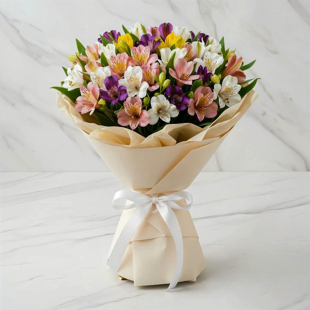 Букет цветов из: Альстромерии в Горноуральский