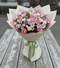 Букет цветов из:  Розы и Хризантемы #REPLACE_PRED# Горноуральский