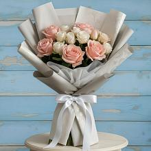 Букет цветов из:  Розы #REPLACE_PRED# Горноуральский