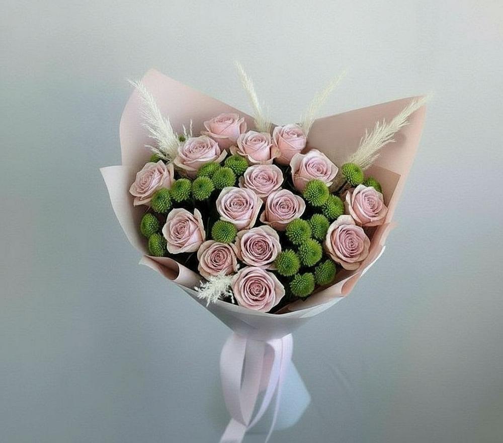 Букет цветов из: Розы и Хризантемы в Горноуральский