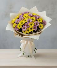 Букет цветов из:  Хризантемы #REPLACE_PRED# Горноуральский