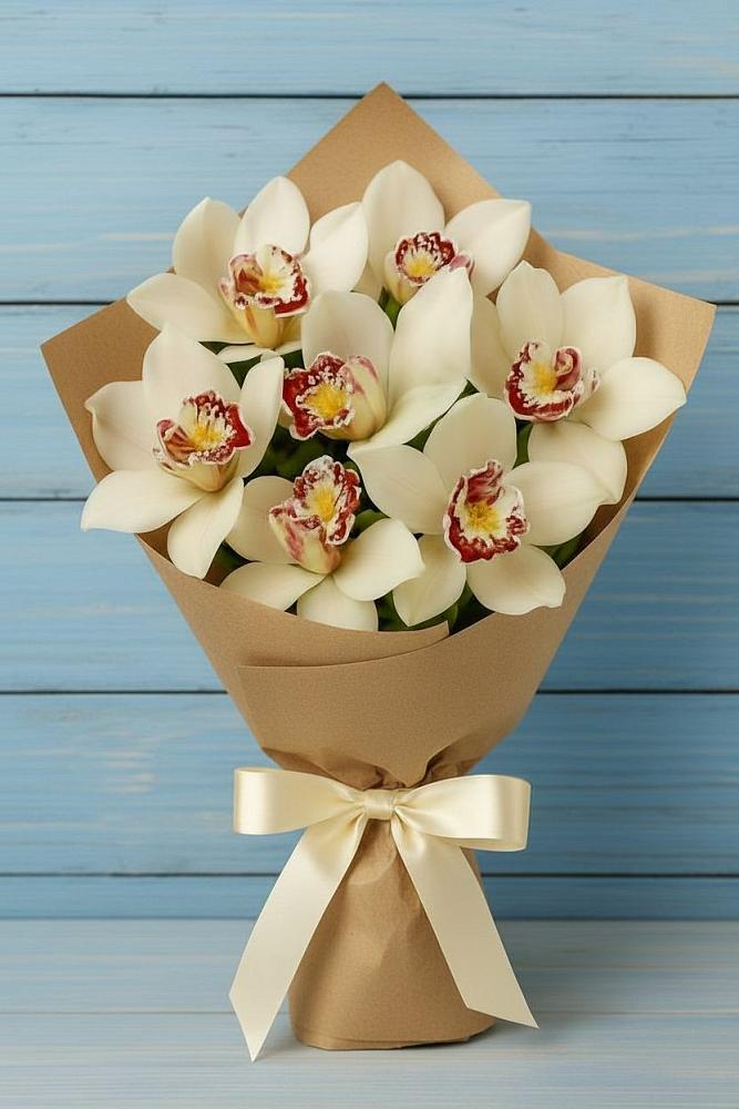 Букет цветов из: Орхидеи и Розы в Горноуральский