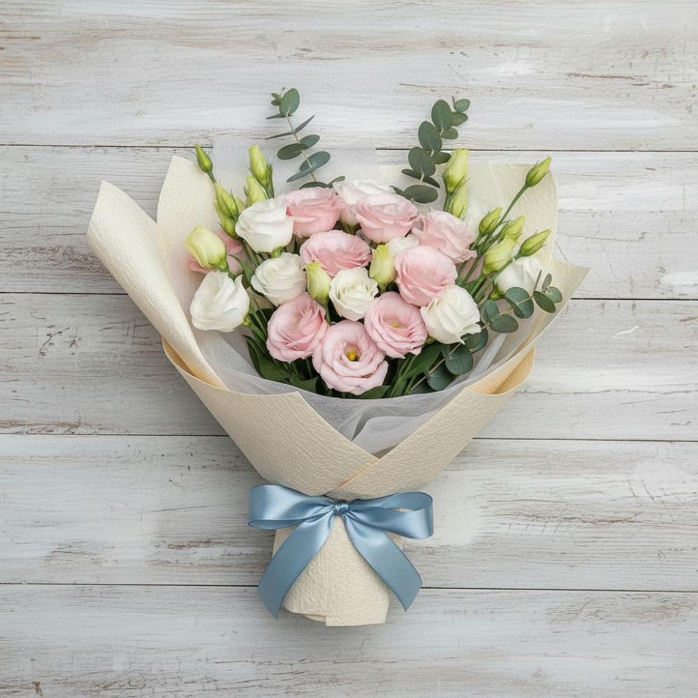 Букет цветов из: Лизиантусы в Горноуральский